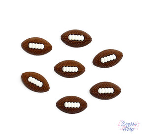 Shank back football buttons perfect for adding to sports themed crafts