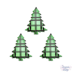 Plaid trees add to your winter, holiday or outdoor crafts