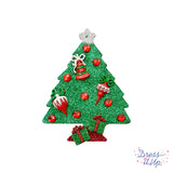 Christmas tree project using Holiday Ornaments and other embellishments