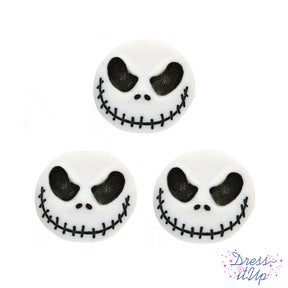 Three jack skellington disney face buttons for crafts