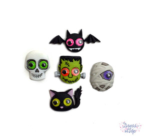 Ghoulish characters with googly eyes add to your Halloween crafting and decor