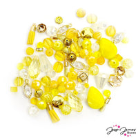 Mini Bead Mix in Lemon Yellow Sun