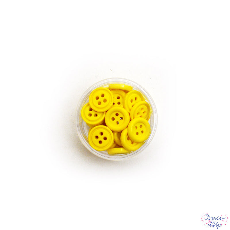 Sewing Buttons in Medium Yellow