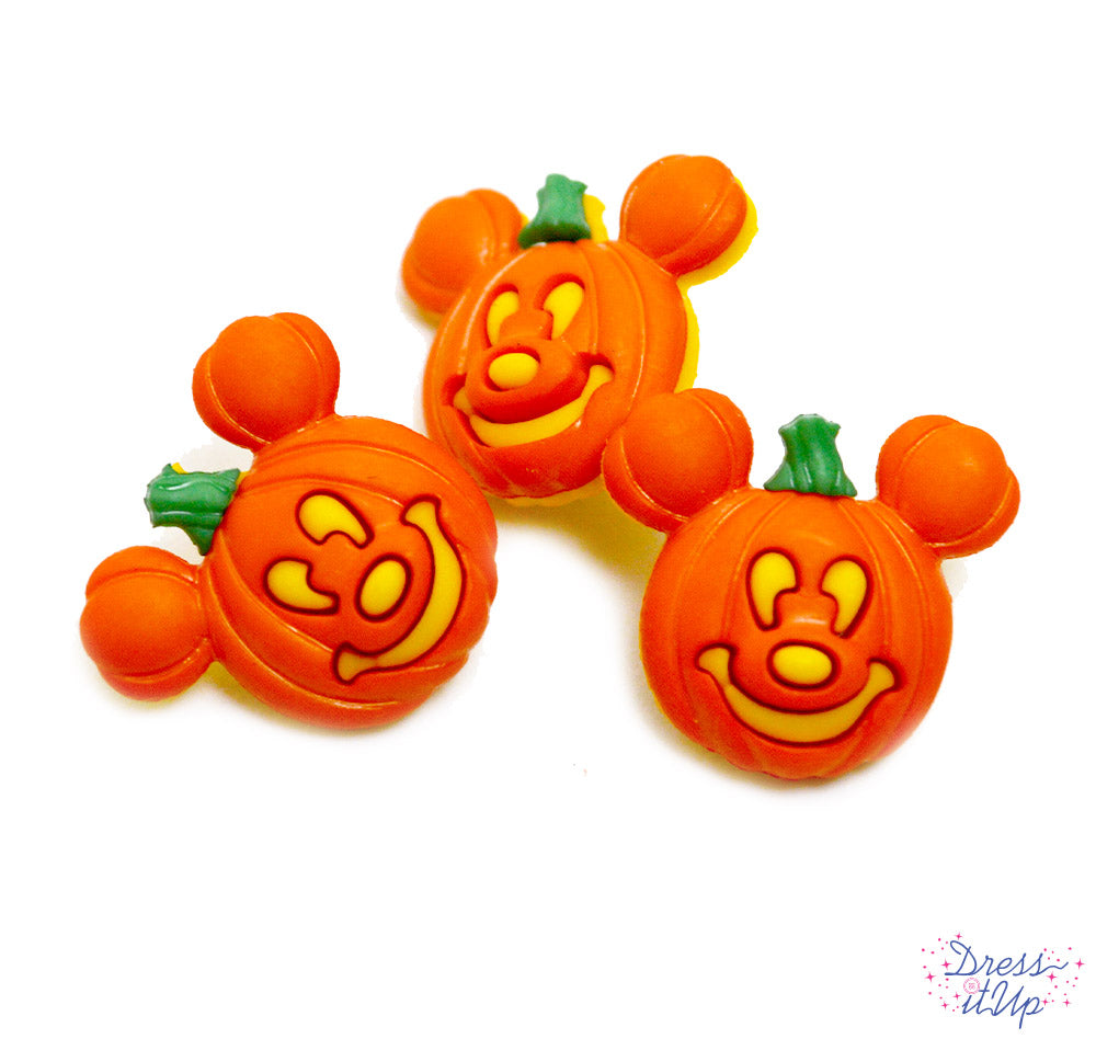 Mickey Pumpkin Button Singles