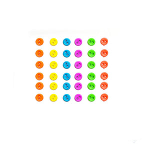 Bright color round 2-hole buttons for sewing and crafting