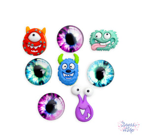 Wacky monsters and creepy eyes add to children's and Halloween projects