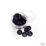 Sewing Buttons in Navy