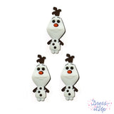 Disney frozen emoji olaf snowman button for crafts and sewing