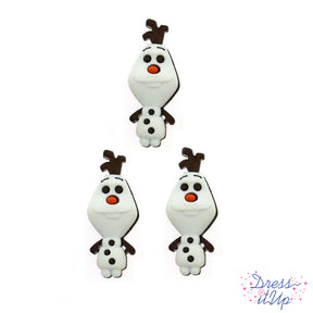 Disney frozen emoji olaf snowman button for crafts and sewing