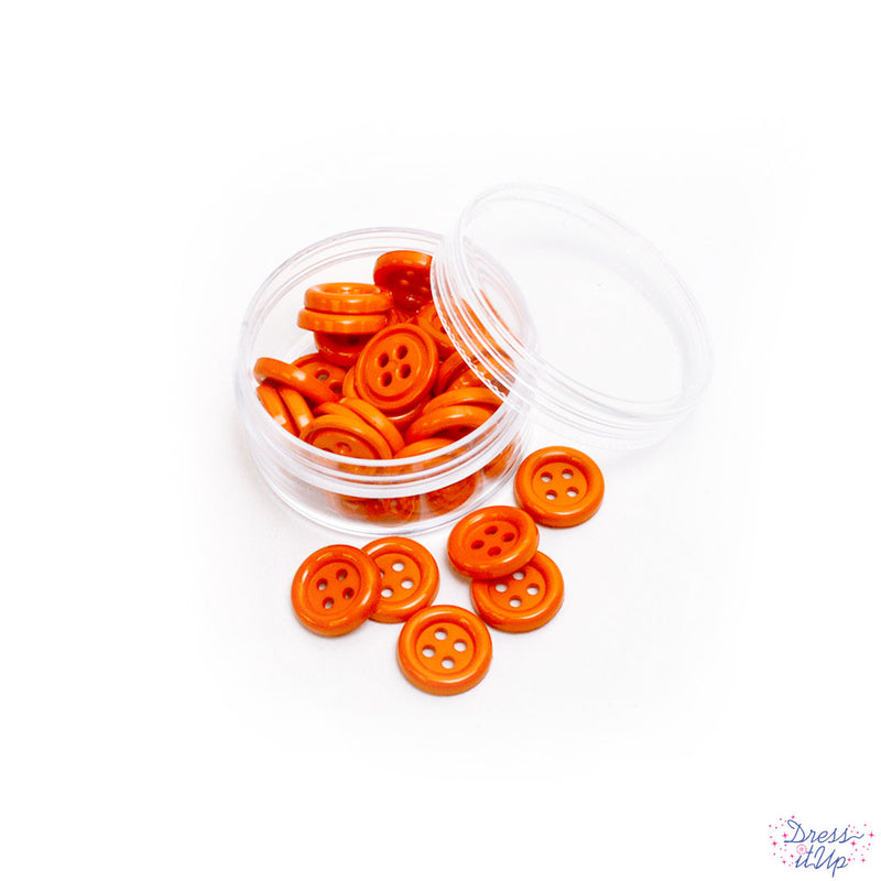 Sewing Buttons in Orange