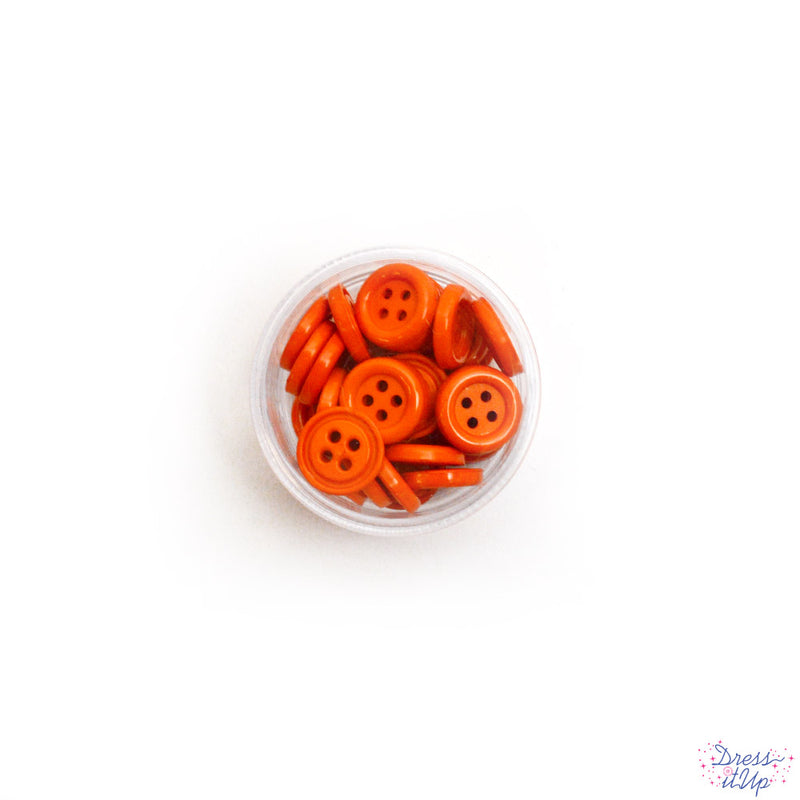 Sewing Buttons in Orange