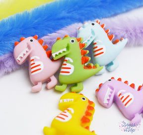 Cute pastel dinosaurs add to children's crafts and nursery decor