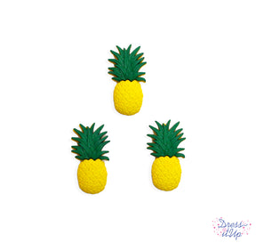 Bright yellow pineapples add to tropical and vacation themed crafts