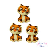 Three piece button pack of raja the tiger from disney aladdin movie