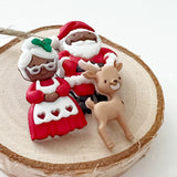 Santa, Mrs. Claus and a reindeer add to your Christmas projects