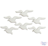 White seagulls are perfect for adding to beach and ocean themed crafts