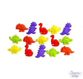 Bright little dinosaurs add to nursery decor and children's crafts